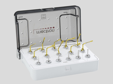 PIEZOSURGERY insert set with all inserts for the preparation of implant sites - pro version