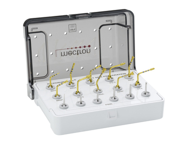 PIEZOSURGERY insert set with all inserts for the preparation of implant sites - pro version
