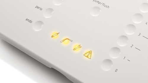 warning lights of APC (Automatic Protection Control) at PIEZOSURGERY white