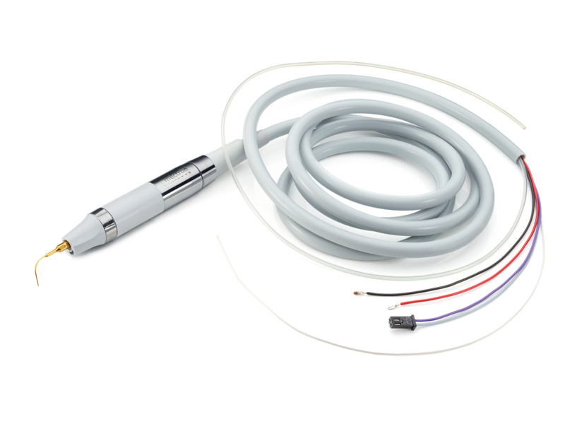 compact piezo LED handpiece and handpiece cord